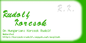rudolf korcsok business card